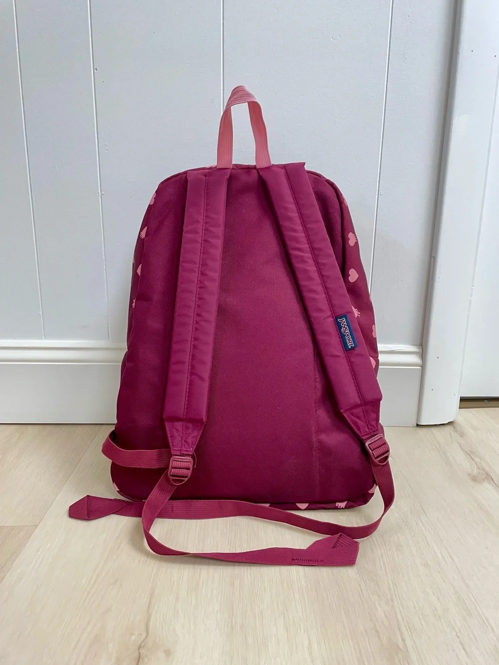 NEW Jansport | Superbreak Backpack Russet Red Melting Hearts